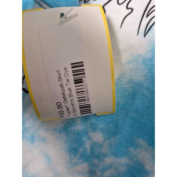 Toddler Tie-Dye Tee With Cool Stuff On Back Graphic "Later" Wave Design - Picture 7 of 7